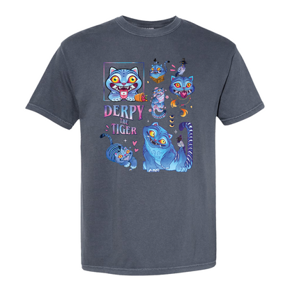 Derpy the Tiger Comfort Color Shirt, Huntrix Tiger Tee, Demon Hunter Kpop Shirt, Cute Animal Kids Top, Funny Kpop Movie Gift, Huntrix Fan