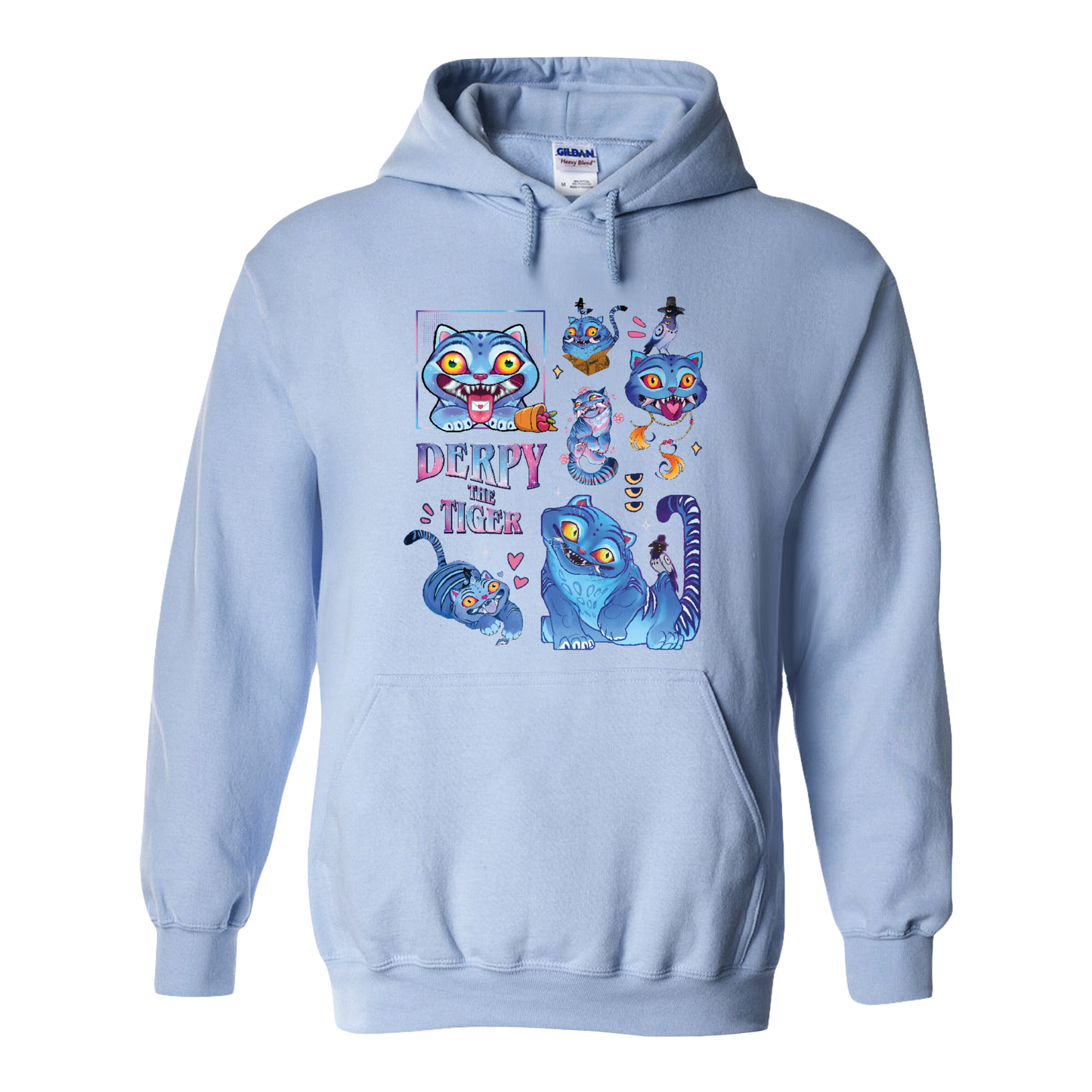 Derpy the Tiger Hoodie, Huntrix Tiger Hoodie, Demon Hunter Kpop Hoodie, Cute Animal Kids Top, Funny Kpop Movie Gift, Huntrix Fan