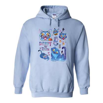Derpy the Tiger Hoodie, Huntrix Tiger Hoodie, Demon Hunter Kpop Hoodie, Cute Animal Kids Top, Funny Kpop Movie Gift, Huntrix Fan