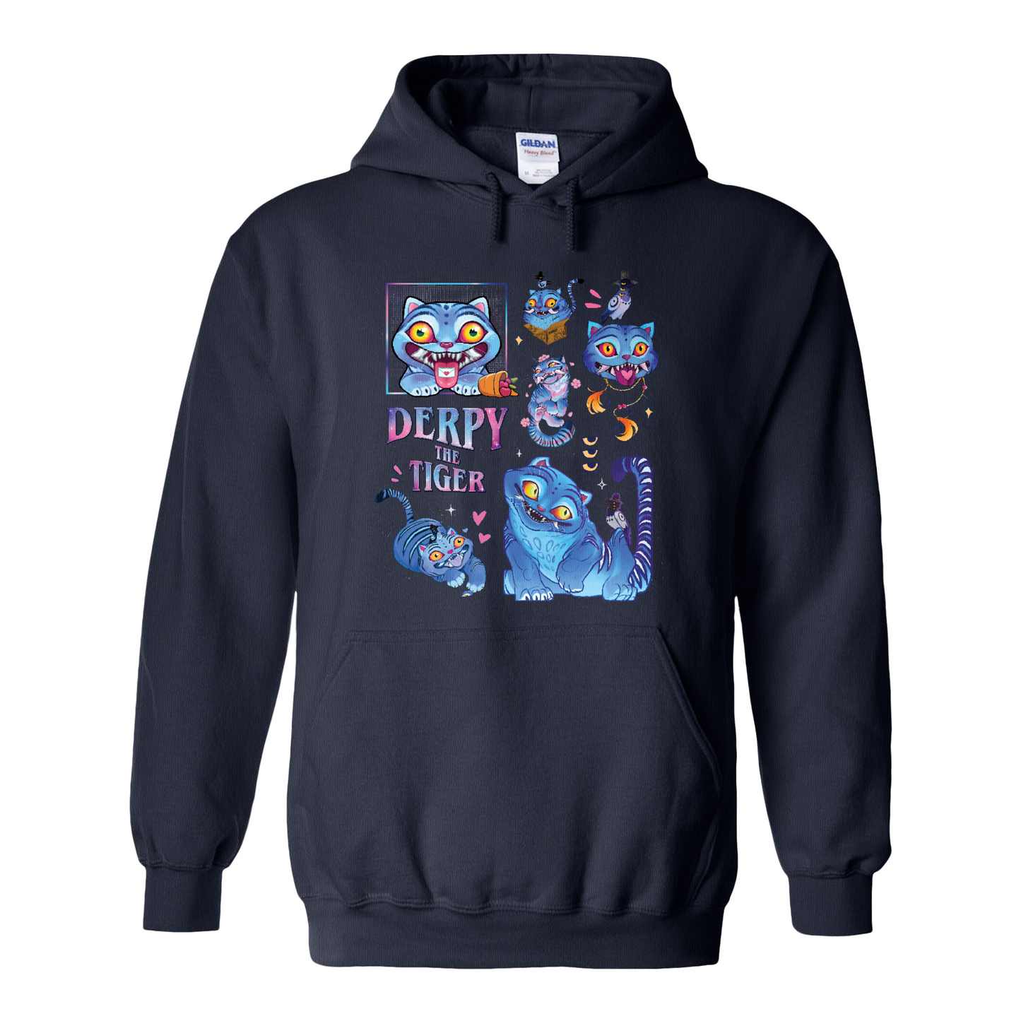 Derpy the Tiger Hoodie, Huntrix Tiger Hoodie, Demon Hunter Kpop Hoodie, Cute Animal Kids Top, Funny Kpop Movie Gift, Huntrix Fan