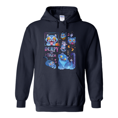 Derpy the Tiger Hoodie, Huntrix Tiger Hoodie, Demon Hunter Kpop Hoodie, Cute Animal Kids Top, Funny Kpop Movie Gift, Huntrix Fan
