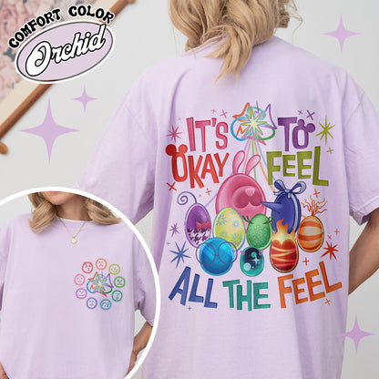 Mental Health Matter Comfort Colors Shirt,It's Okay To Feel All The Feels Shirt,Teacher Shirt, Gift for Teacher
