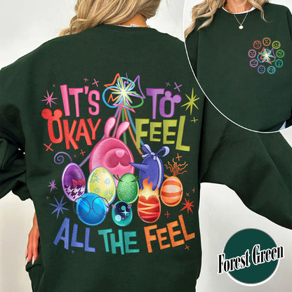 Mental Health Matter Sweatshirt,It's Okay To Feel All The Feels Sweatshirt,Teacher Sweatshirt, Gift for Teacher