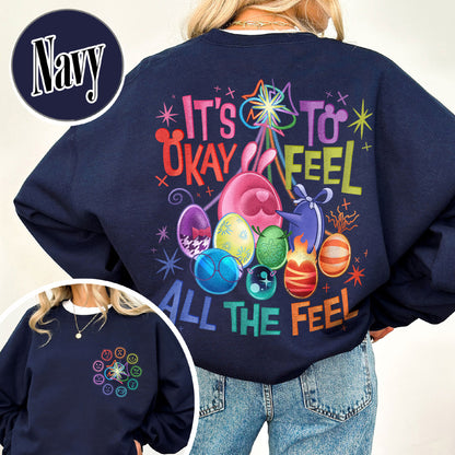 Mental Health Matter Sweatshirt,It's Okay To Feel All The Feels Sweatshirt,Teacher Sweatshirt, Gift for Teacher