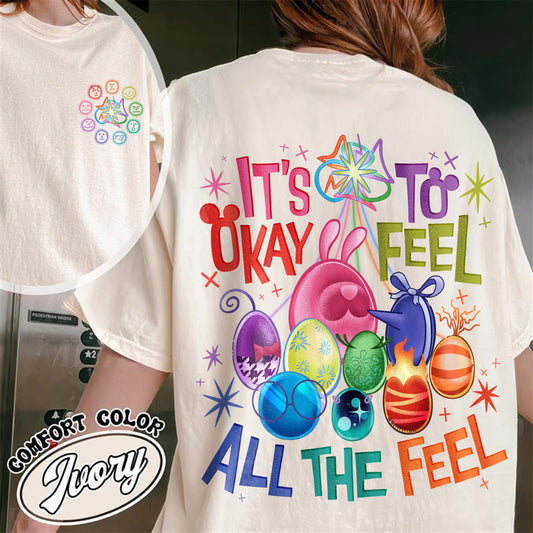 Mental Health Matter Comfort Colors Shirt,It's Okay To Feel All The Feels Shirt,Teacher Shirt, Gift for Teacher