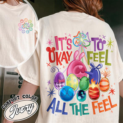 Mental Health Matter Comfort Colors Shirt,It's Okay To Feel All The Feels Shirt,Teacher Shirt, Gift for Teacher