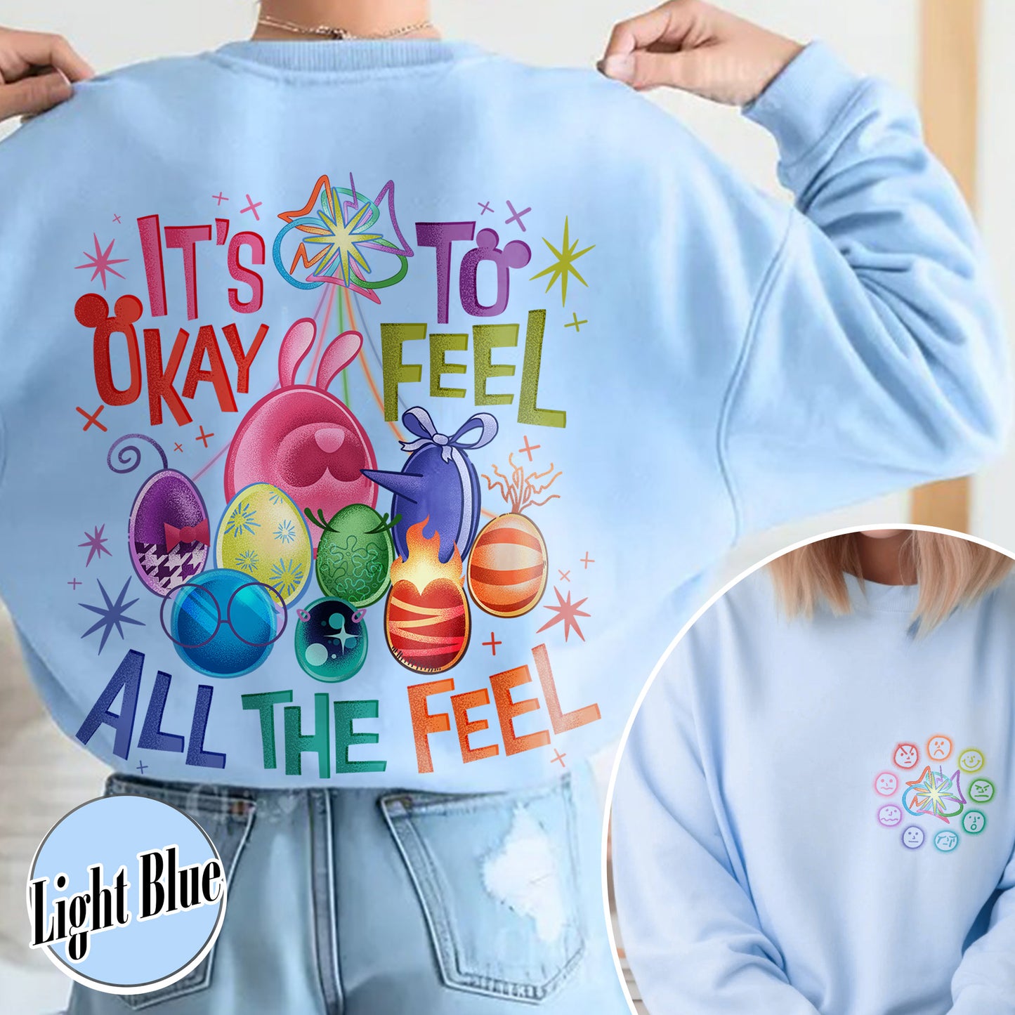 Mental Health Matter Sweatshirt,It's Okay To Feel All The Feels Sweatshirt,Teacher Sweatshirt, Gift for Teacher