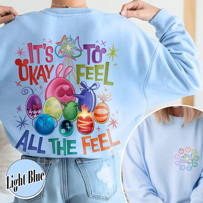 Mental Health Matter Sweatshirt,It's Okay To Feel All The Feels Sweatshirt,Teacher Sweatshirt, Gift for Teacher