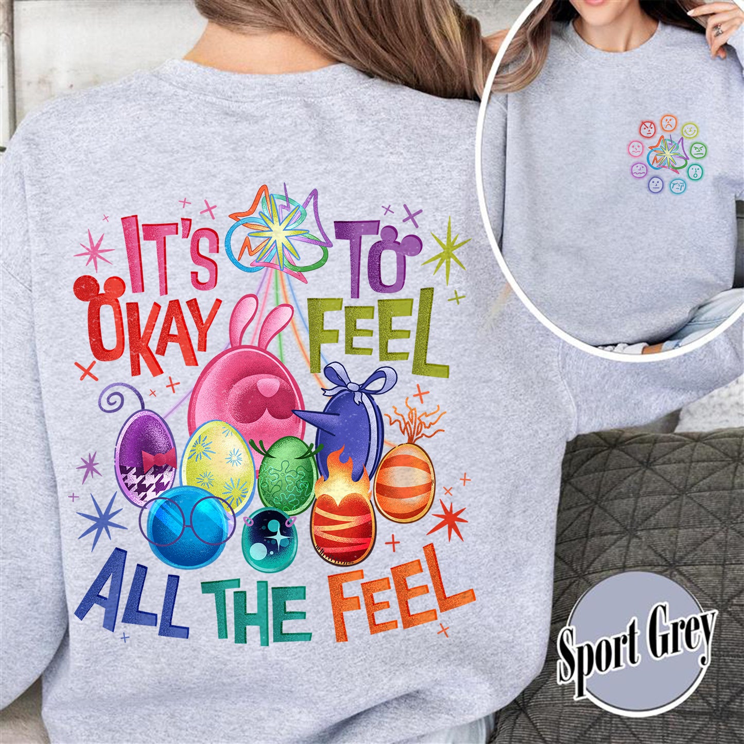 Mental Health Matter Sweatshirt,It's Okay To Feel All The Feels Sweatshirt,Teacher Sweatshirt, Gift for Teacher