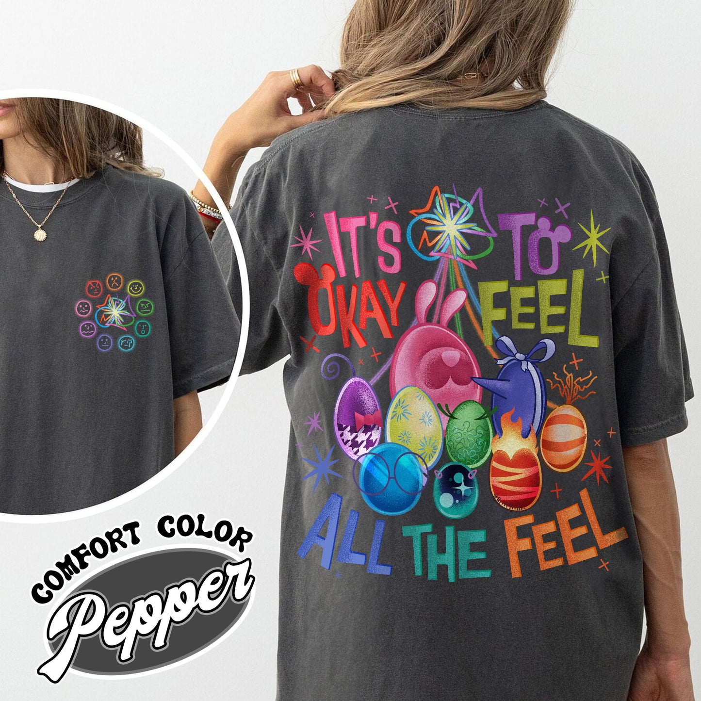 Mental Health Matter Comfort Colors Shirt,It's Okay To Feel All The Feels Shirt,Teacher Shirt, Gift for Teacher