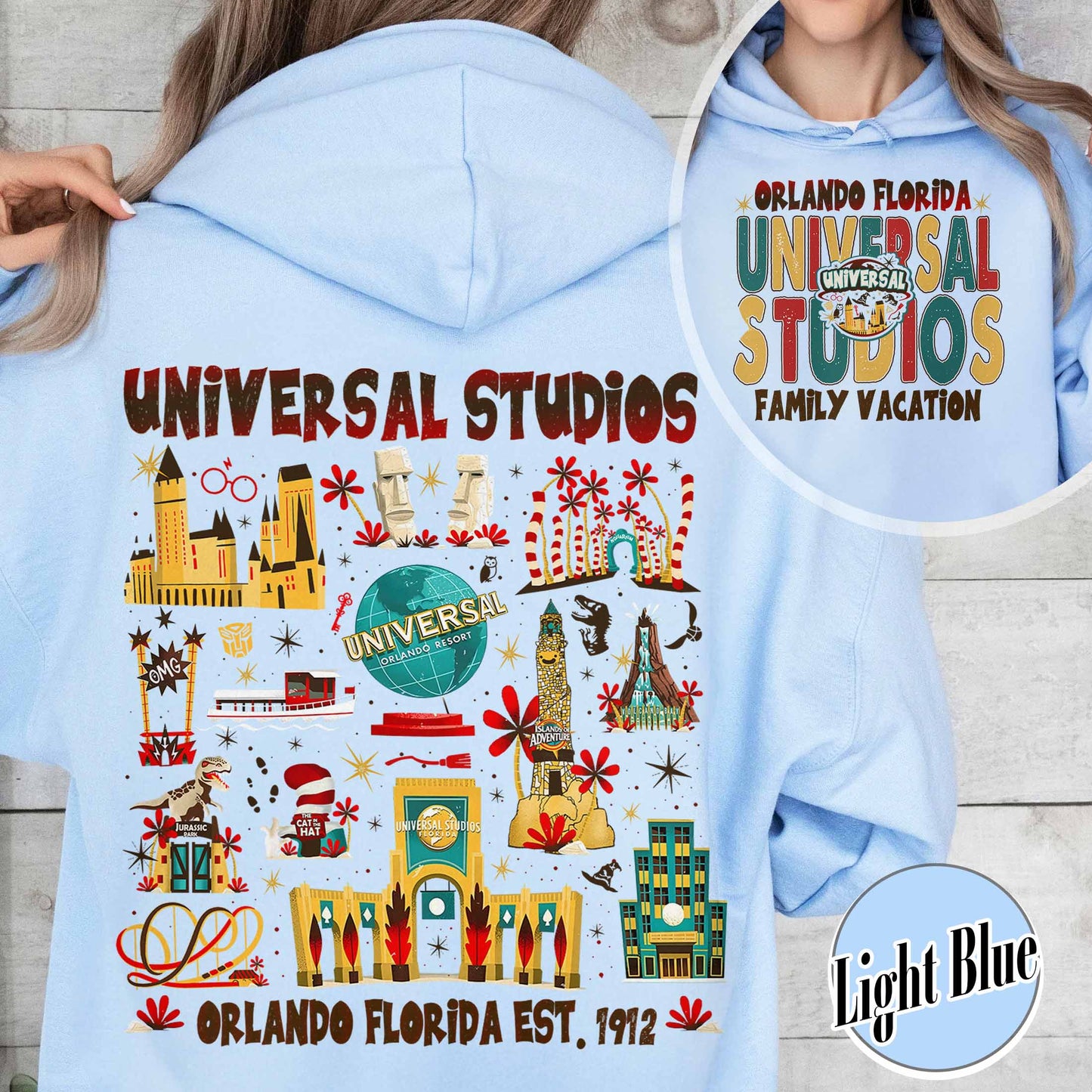 Custom Family Trip Hoodie,Family Trip 2025 Hoodie, Universal Orlando Hoodie