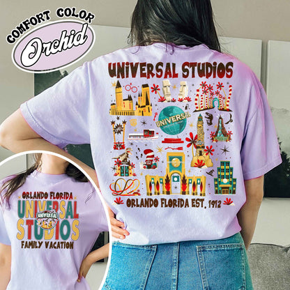 Family Comfort Color Shirt, Universal Studios 2025 Trip Shirt, Universal Orlando Shirt