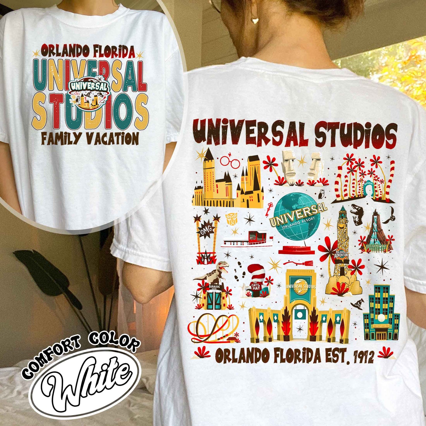 Family Comfort Color Shirt, Universal Studios 2025 Trip Shirt, Universal Orlando Shirt