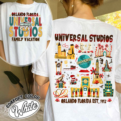 Family Comfort Color Shirt, Universal Studios 2025 Trip Shirt, Universal Orlando Shirt
