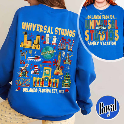 Family Vacation Sweatshirt, Universal Studios 2025 Trip Sweatshirt, Universal Orlando Sweatshirt