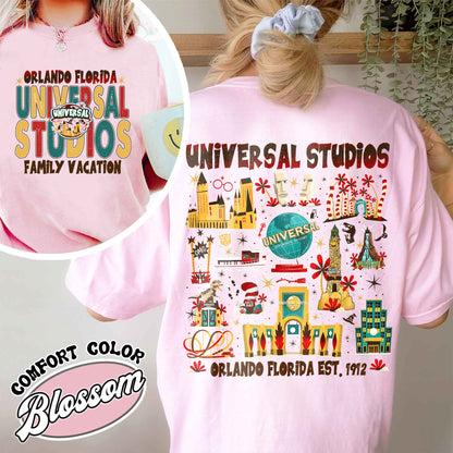 Family Comfort Color Shirt, Universal Studios 2025 Trip Shirt, Universal Orlando Shirt