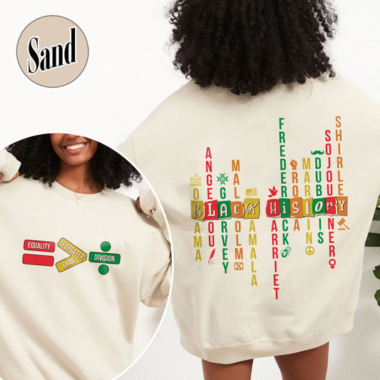 Equality Sweatshirt, What We Learn From Black History Sweatshirt, Black Lives Matter Sweatshirt