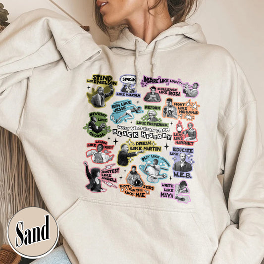 Equality Hoodie, What We Learn From Black History Hoodie, Black Lives Matter Hoodie