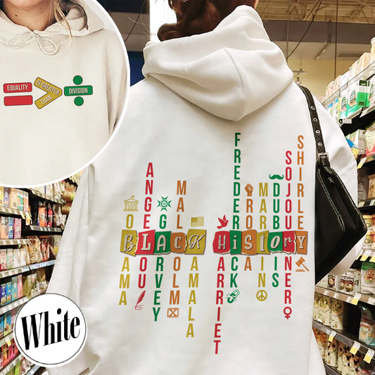 Equality Hoodie, What We Learn From Black History Hoodie, Black Lives Matter Hoodie