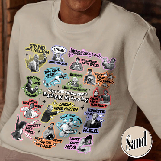 Equality Sweatshirt, What We Learn From Black History Sweatshirt, Black Lives Matter Sweatshirt