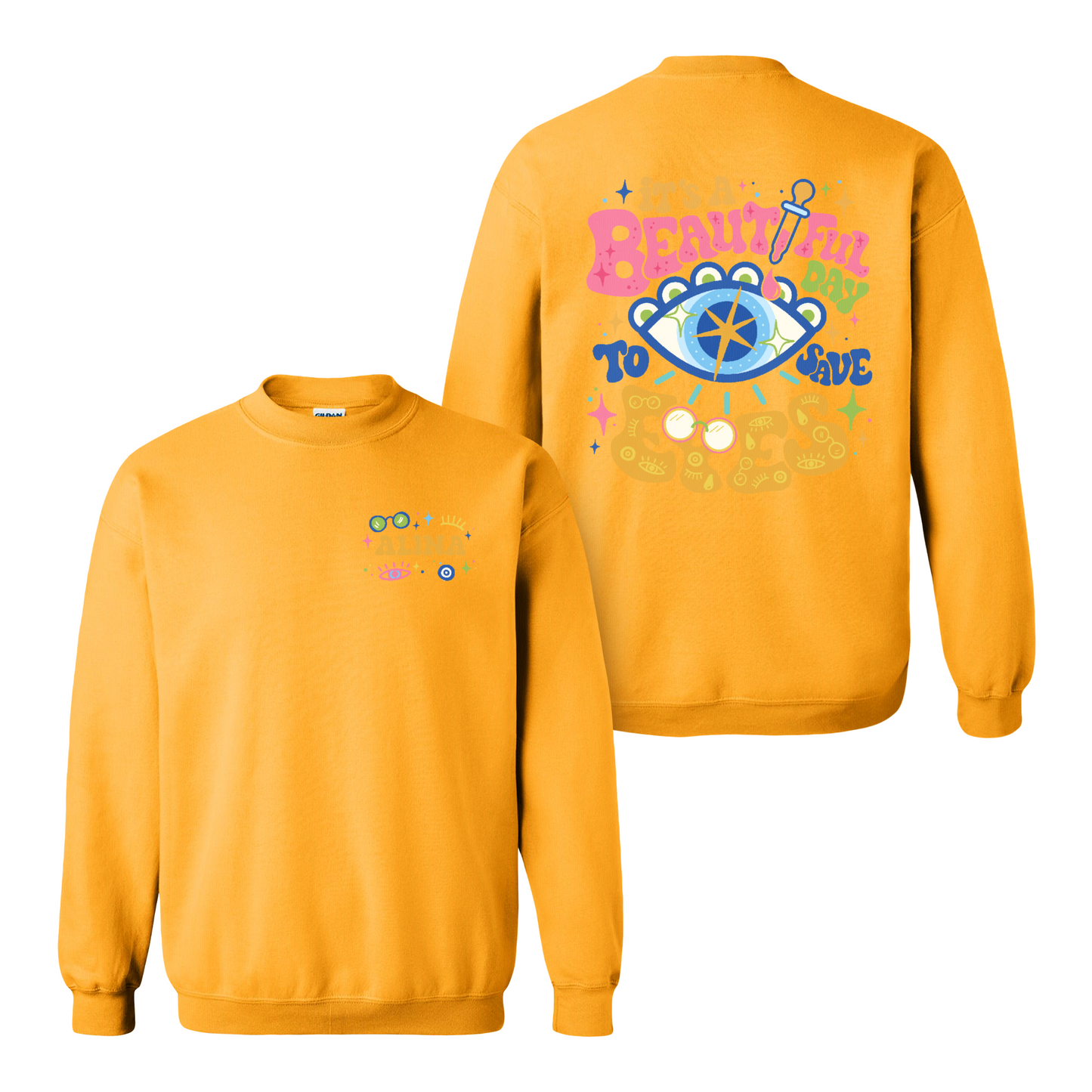 Eye Doctor Sweatshirt, It's A Beautiful Day To Save Eyes Sweatshirt,Gift For Graduation