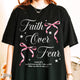 Faith Over Fear: Christian Coquette, Faith Bow, Inspirational Christian, Religious Gift for Women Tshirt