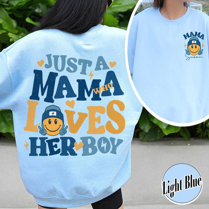 Family Sweatshirt, Happy Mother’s Day Mommy and Me Sweatshirt, Custom Matching Mother Son Sweatshirt