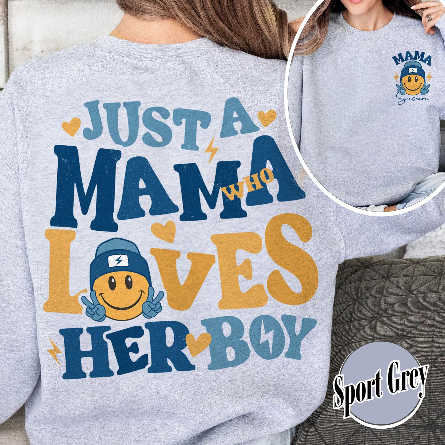 Family Sweatshirt, Happy Mother’s Day Mommy and Me Sweatshirt, Custom Matching Mother Son Sweatshirt