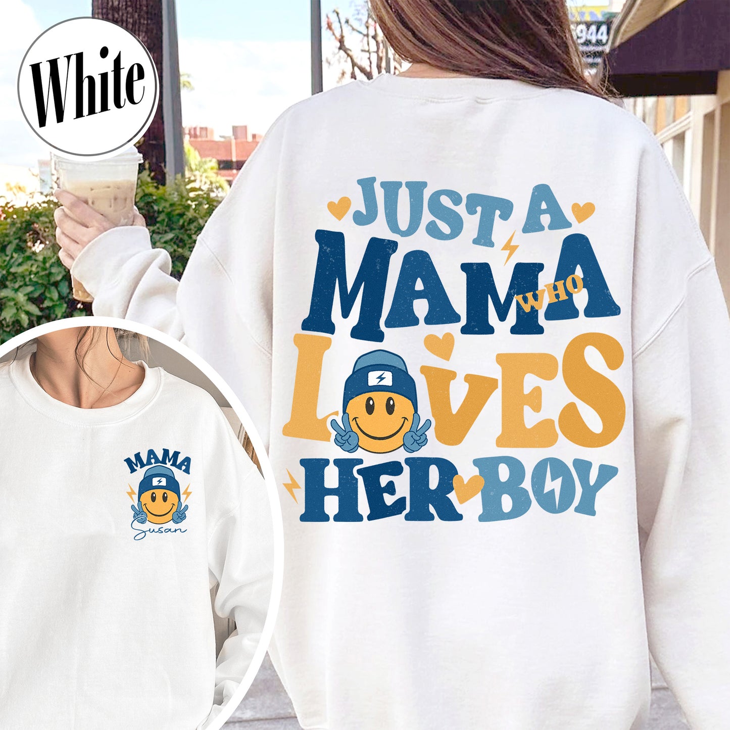 Family Sweatshirt, Happy Mother’s Day Mommy and Me Sweatshirt, Custom Matching Mother Son Sweatshirt