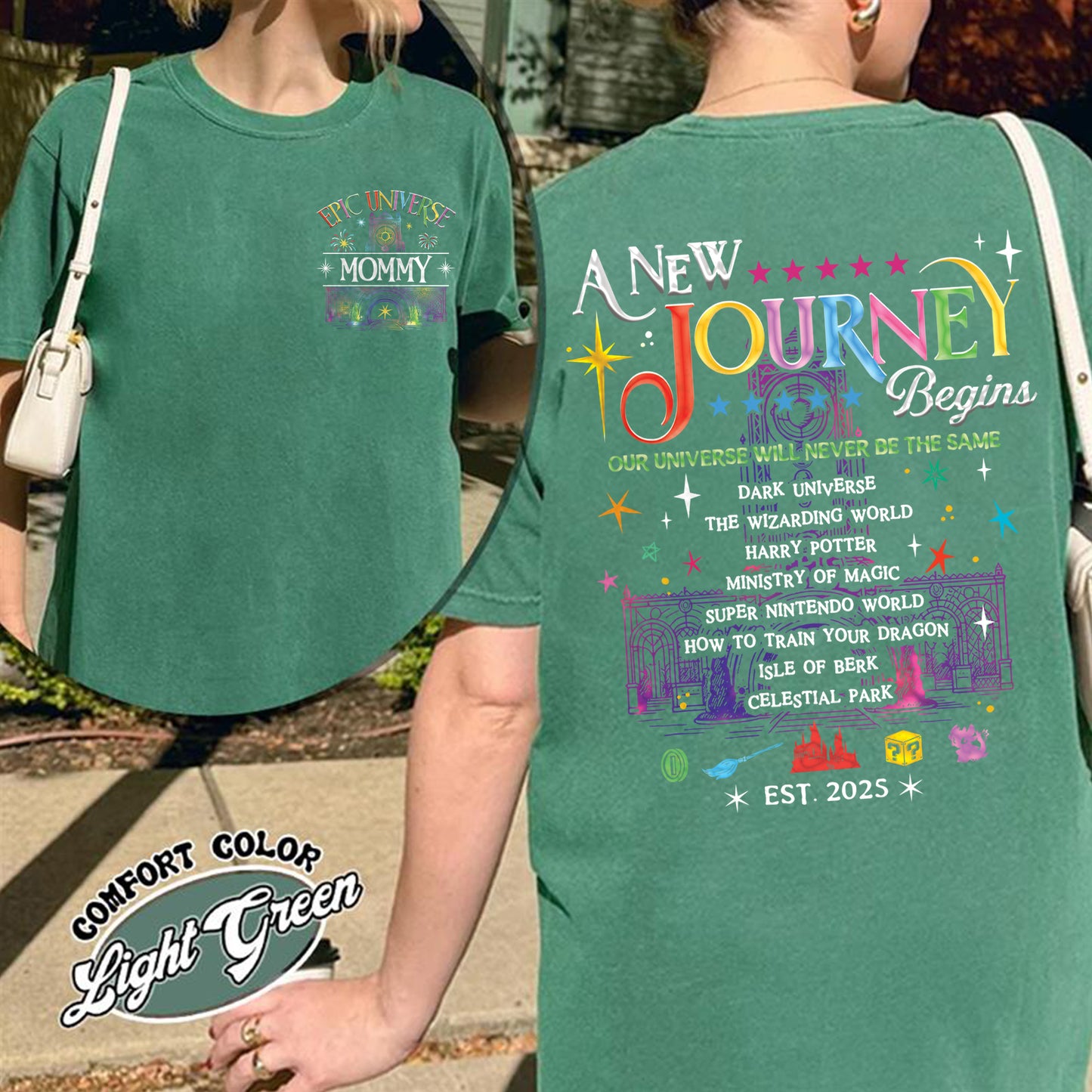Family Epic Universe Comfort Color Shirt, Custom Family Universe Park Trip 2025 Shirt, Family Trip to Orlando Tee