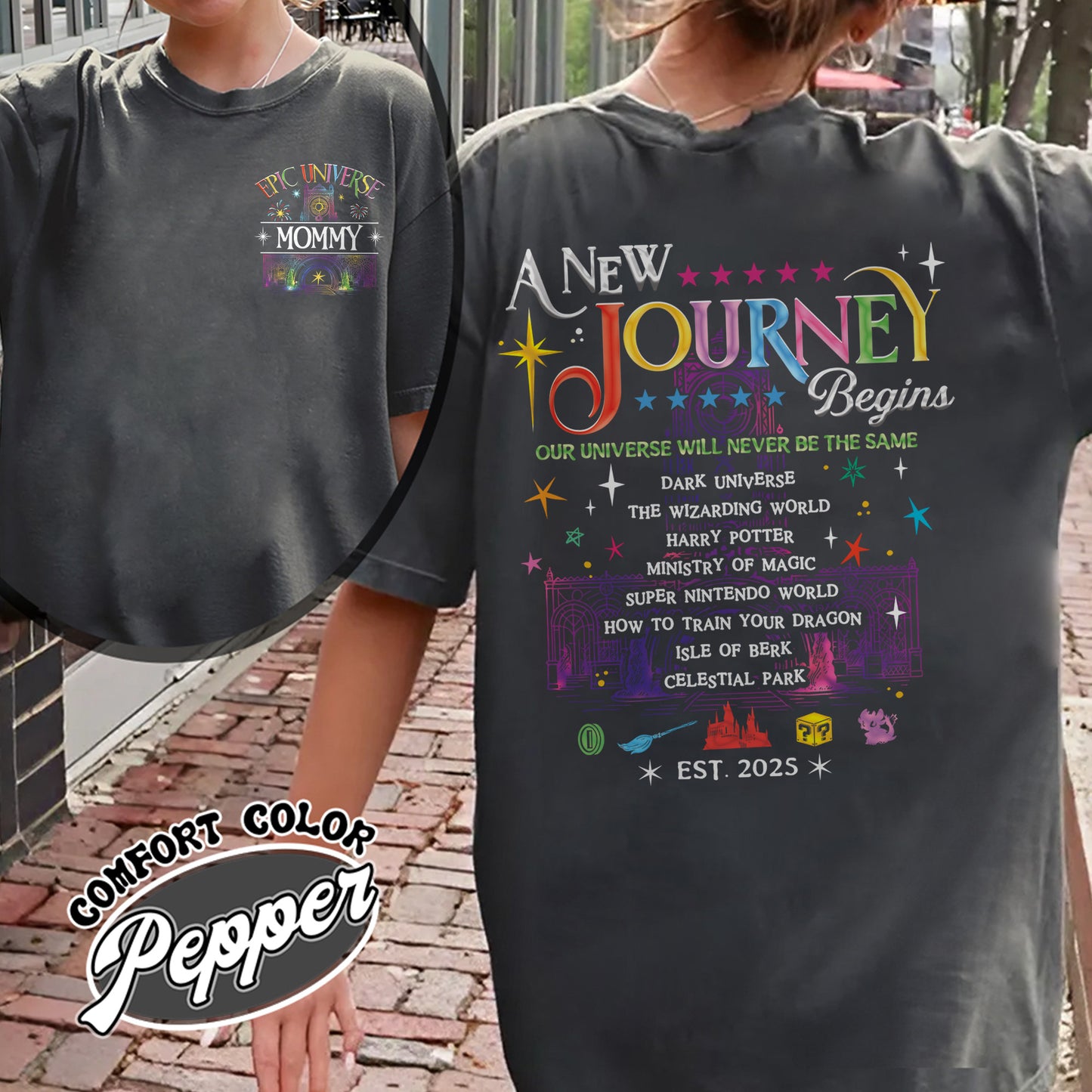 Family Epic Universe Comfort Color Shirt, Custom Family Universe Park Trip 2025 Shirt, Family Trip to Orlando Tee