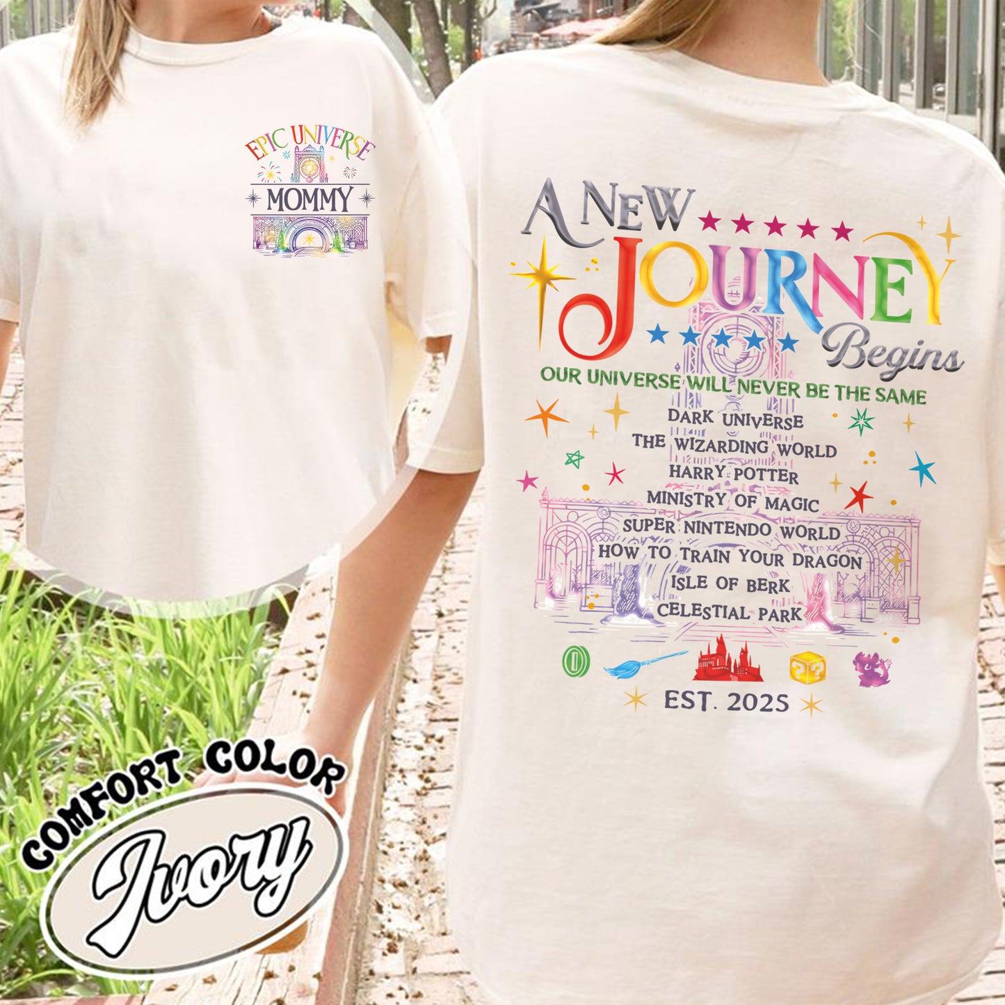Family Epic Universe Comfort Color Shirt, Custom Family Universe Park Trip 2025 Shirt, Family Trip to Orlando Tee