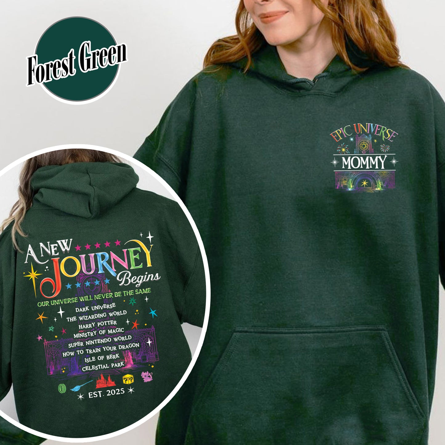 Family Epic Universe Hoodie, Custom Family Universe Park Trip 2025 Hoodie, Family Trip to Orlando Hoodie
