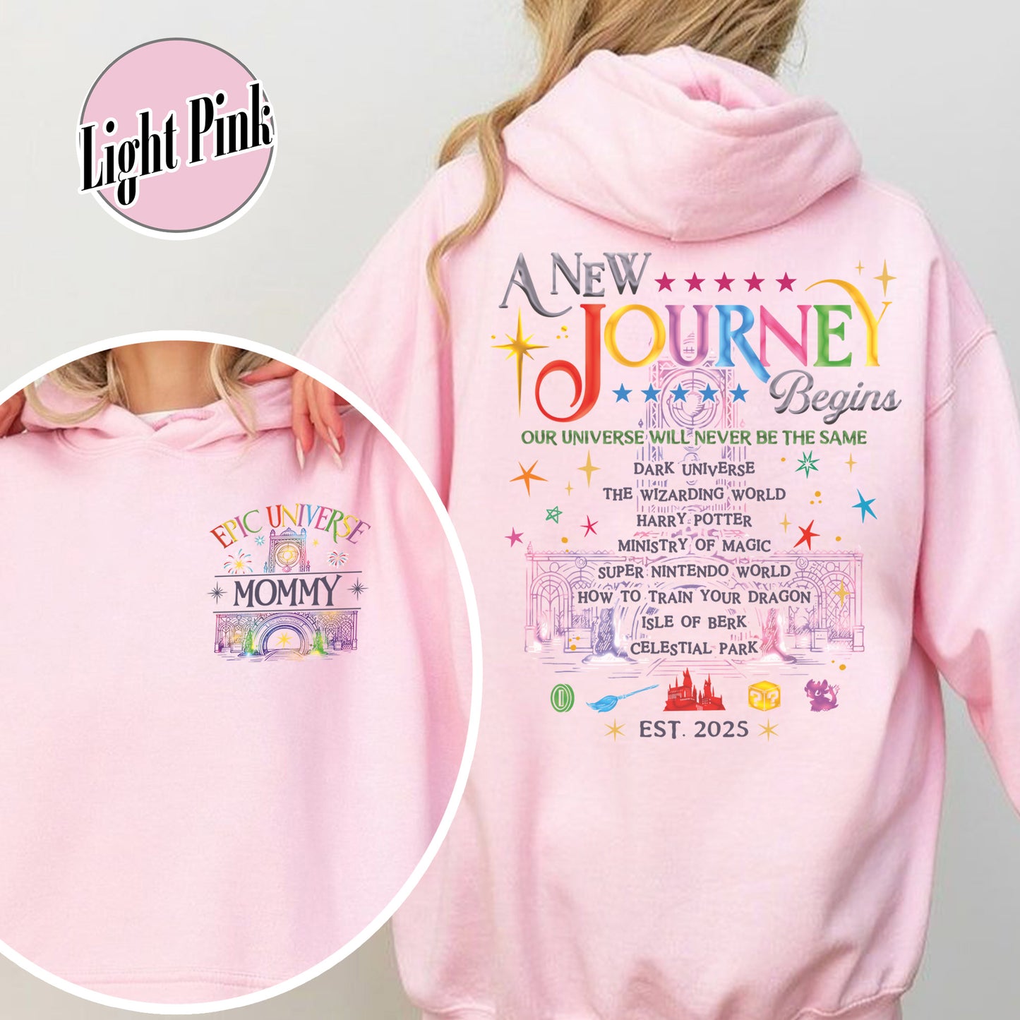 Family Epic Universe Hoodie, Custom Family Universe Park Trip 2025 Hoodie, Family Trip to Orlando Hoodie