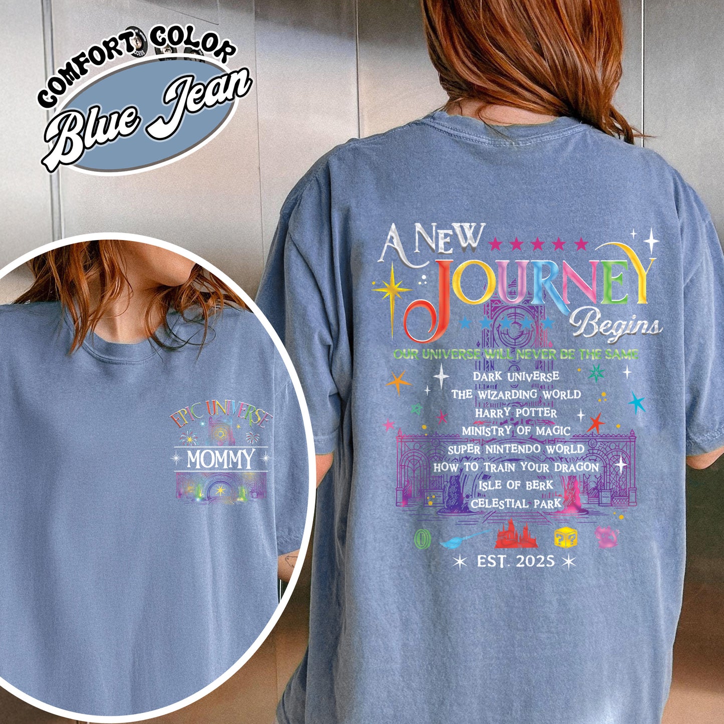 Family Epic Universe Comfort Color Shirt, Custom Family Universe Park Trip 2025 Shirt, Family Trip to Orlando Tee