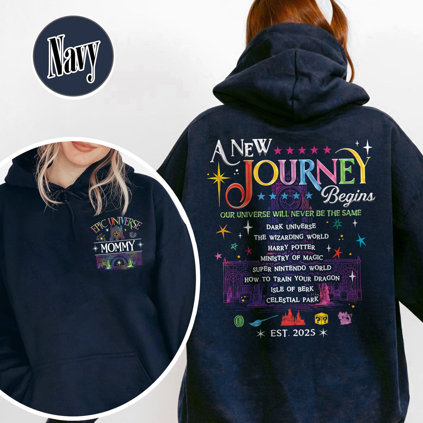 Family Epic Universe Hoodie, Custom Family Universe Park Trip 2025 Hoodie, Family Trip to Orlando Hoodie