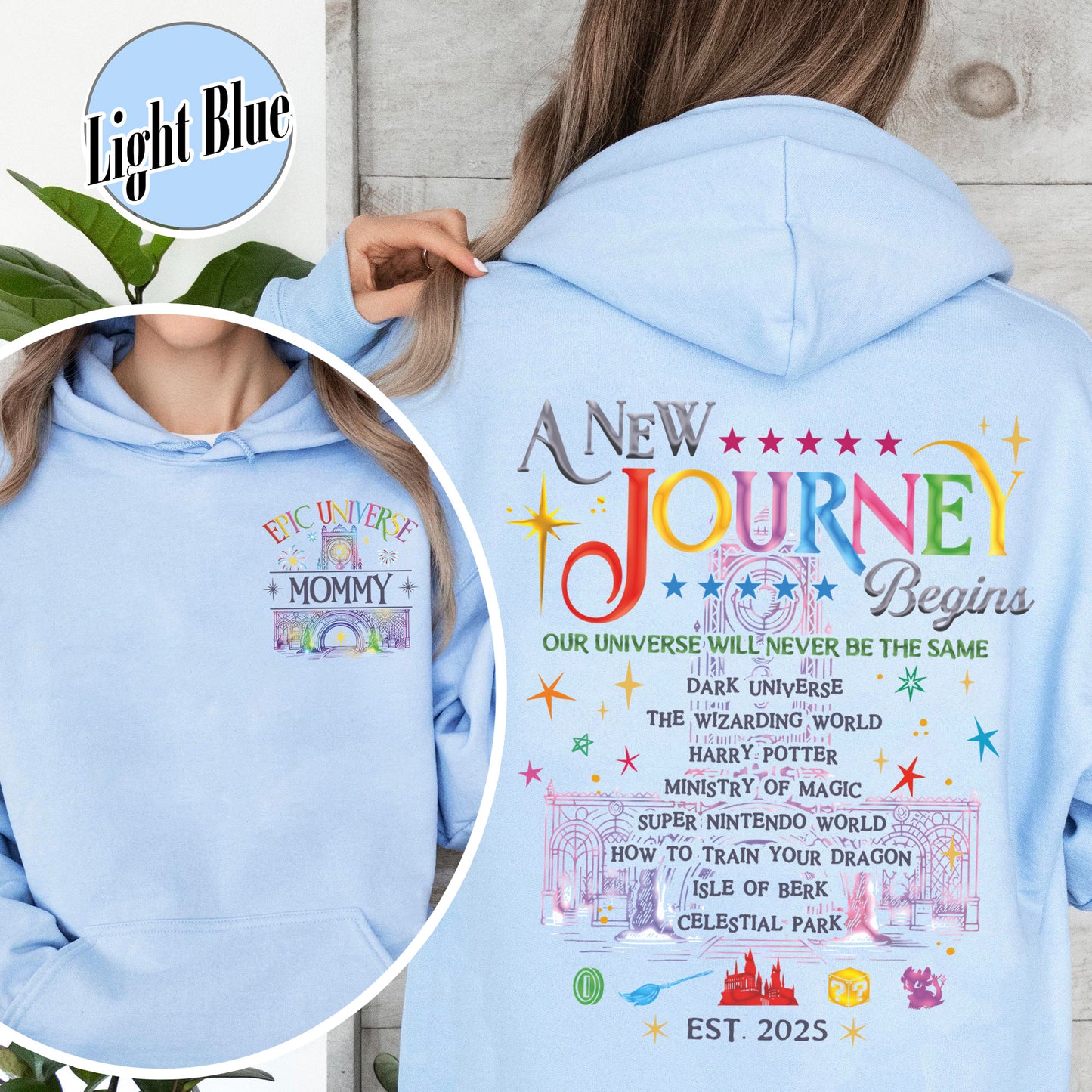 Family Epic Universe Hoodie, Custom Family Universe Park Trip 2025 Hoodie, Family Trip to Orlando Hoodie
