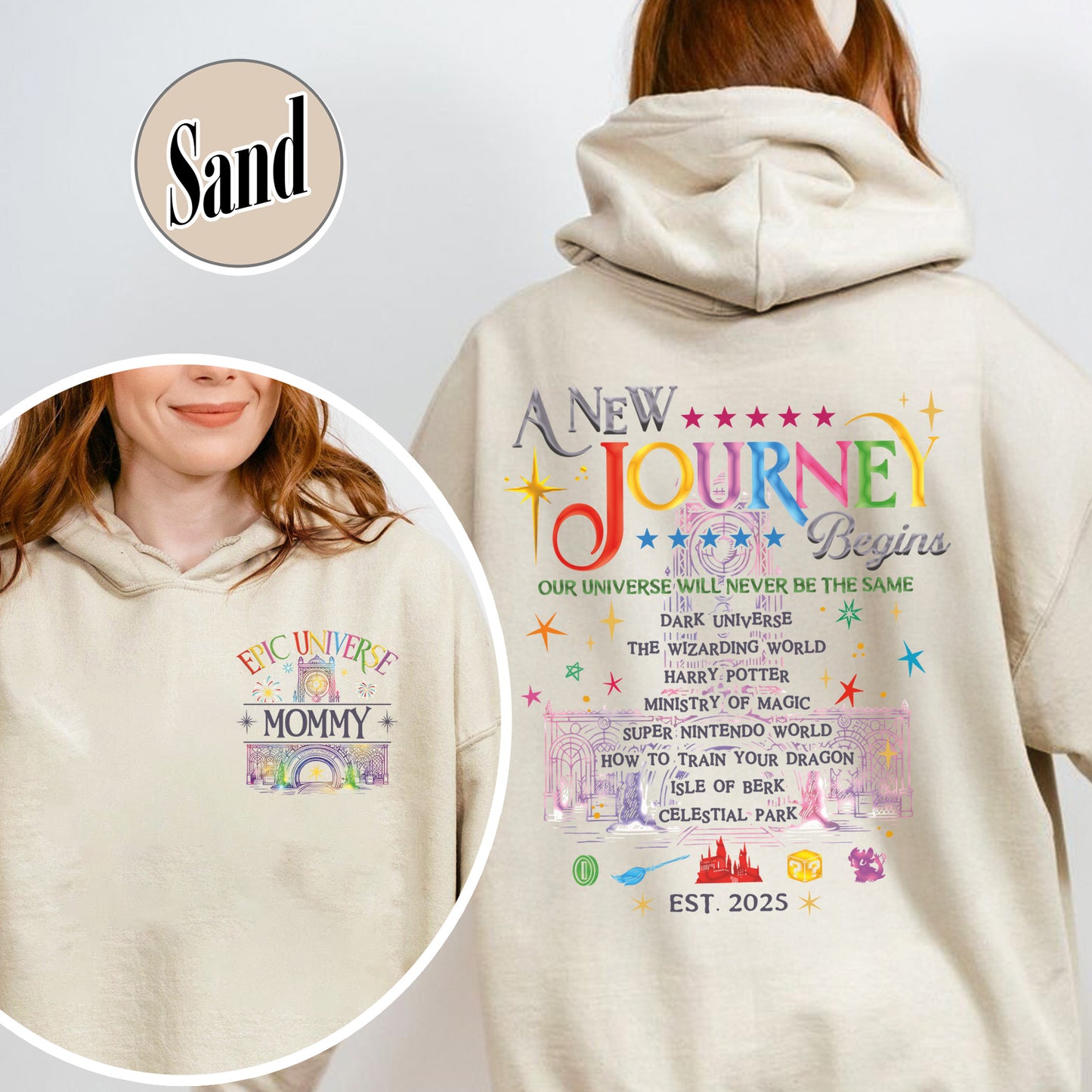 Family Epic Universe Hoodie, Custom Family Universe Park Trip 2025 Hoodie, Family Trip to Orlando Hoodie