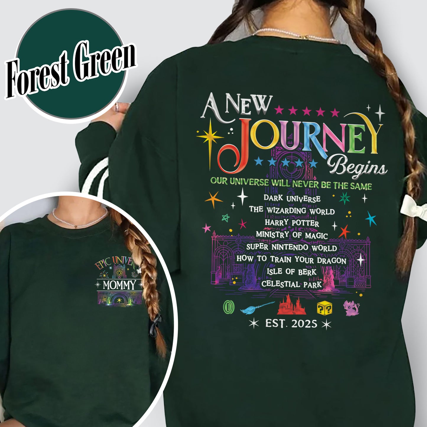 Family Epic Universe Sweatshirt, Custom Family Universe Park Trip 2025 Sweatshirt, Family Trip to Orlando Sweatshirt,