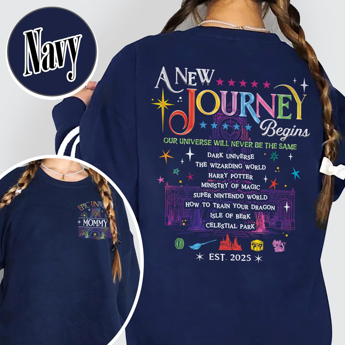 Family Epic Universe Sweatshirt, Custom Family Universe Park Trip 2025 Sweatshirt, Family Trip to Orlando Sweatshirt,