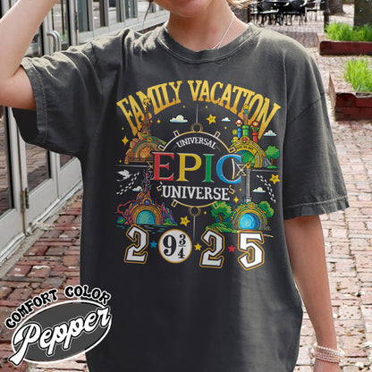 Family Trip Comfort Colors Shirt,Universal Studios Trip Shirt, Disney Family Vacation Shirt