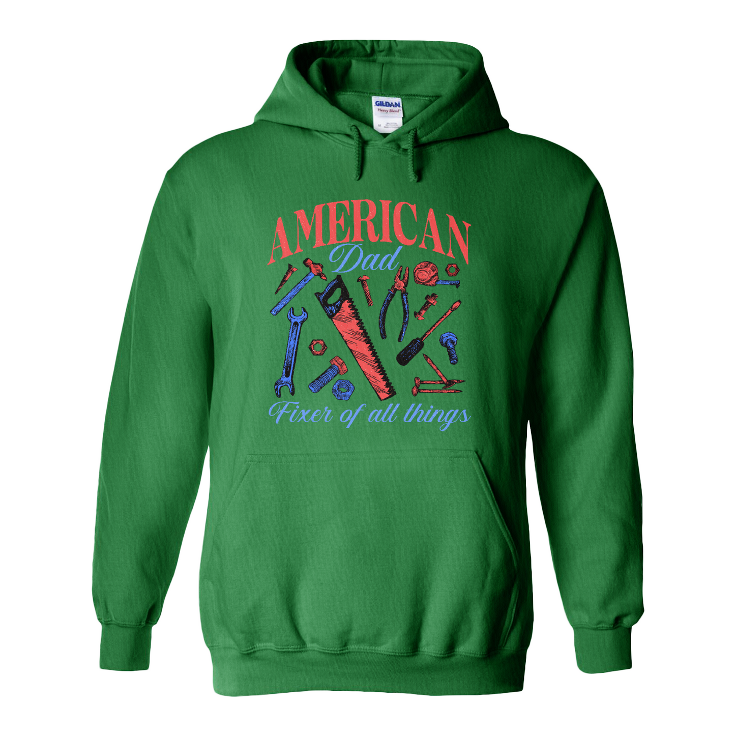 Father’s Day Hoodie, Fixer of All Things Dad Hoodie, American Dad Hoodie, Handyman Tools Hoodie