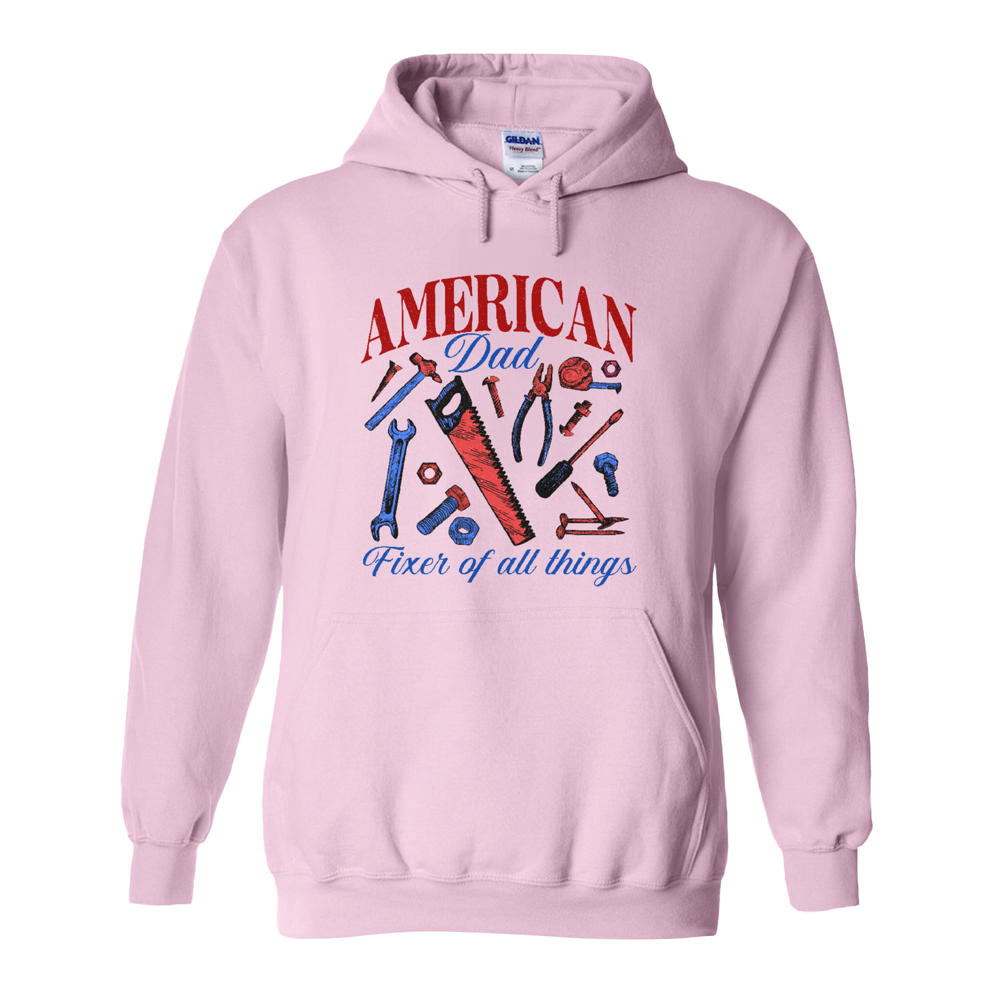 Father’s Day Hoodie, Fixer of All Things Dad Hoodie, American Dad Hoodie, Handyman Tools Hoodie