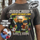 Father’s Day Comfort Color Shirt, Personalized Photos and Name DadCraft Shirt, Gamer Dad DadCraft Shirt