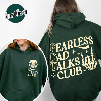 Father's Day Hoodie, Fearless Dad Talks Club Hoodie, Anti MAGA Hoodie, Dad Anti MAGA Hoodie