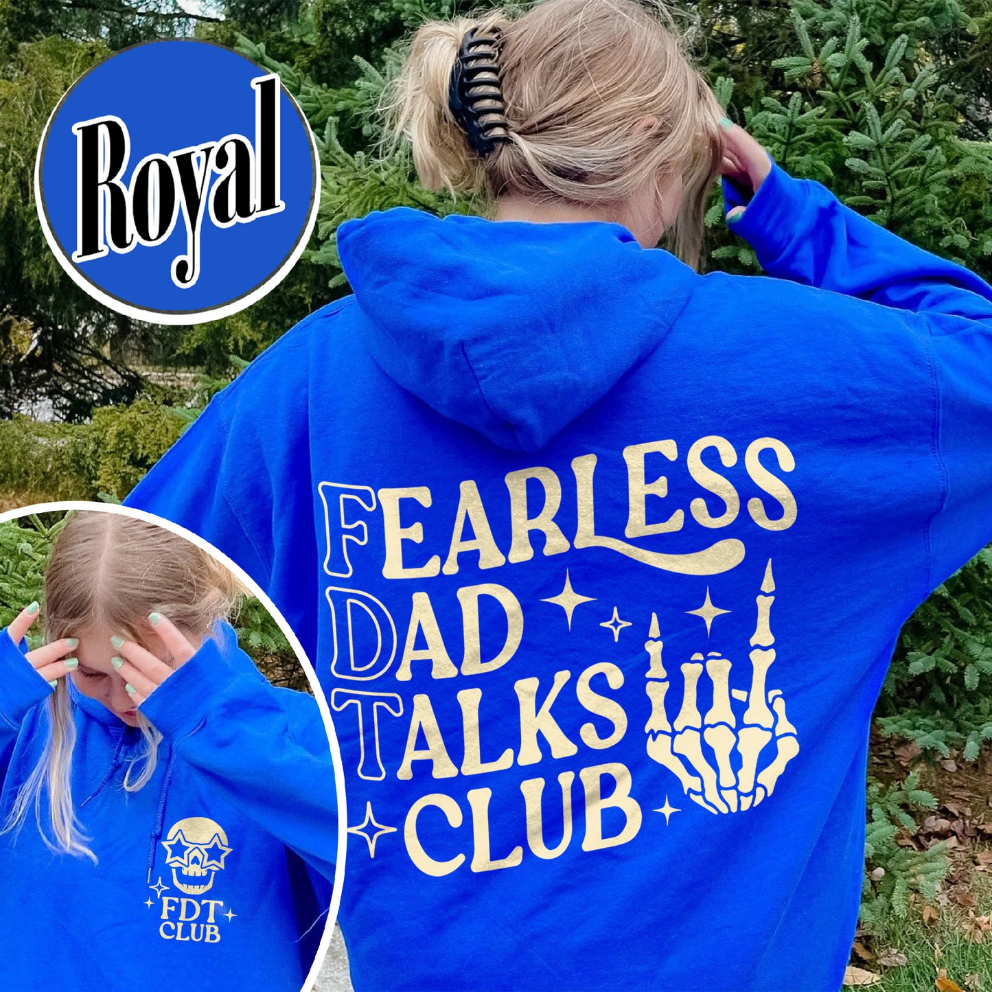 Father's Day Hoodie, Fearless Dad Talks Club Hoodie, Anti MAGA Hoodie, Dad Anti MAGA Hoodie