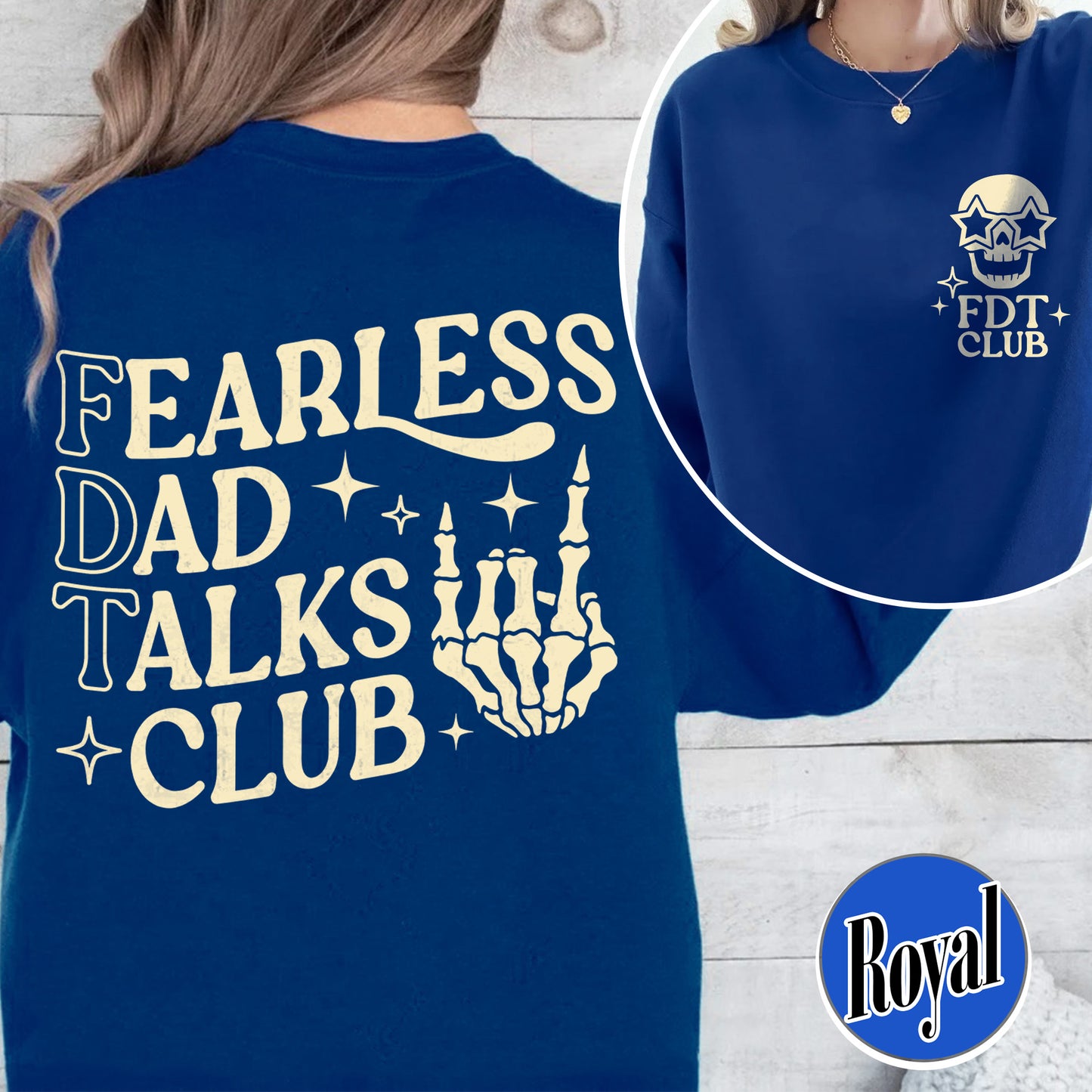 Father's Day Sweatshirt, Fearless Dad Talks Club Sweatshirt, Anti MAGA Sweatshirt, Dad Anti MAGA Sweatshirt