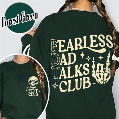 Father's Day Sweatshirt, Fearless Dad Talks Club Sweatshirt, Anti MAGA Sweatshirt, Dad Anti MAGA Sweatshirt