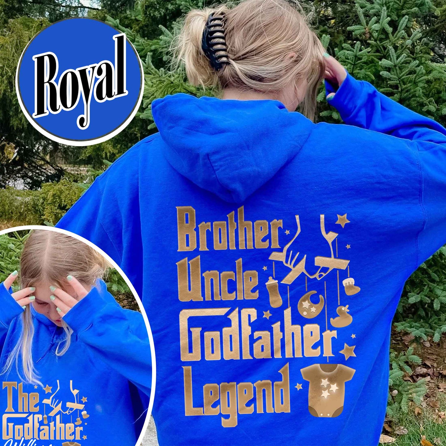 Father's Day Hoodie,Personalized Godfather Gift, Fathers Day Gift, Dad Gift, Godfather To Be Gift