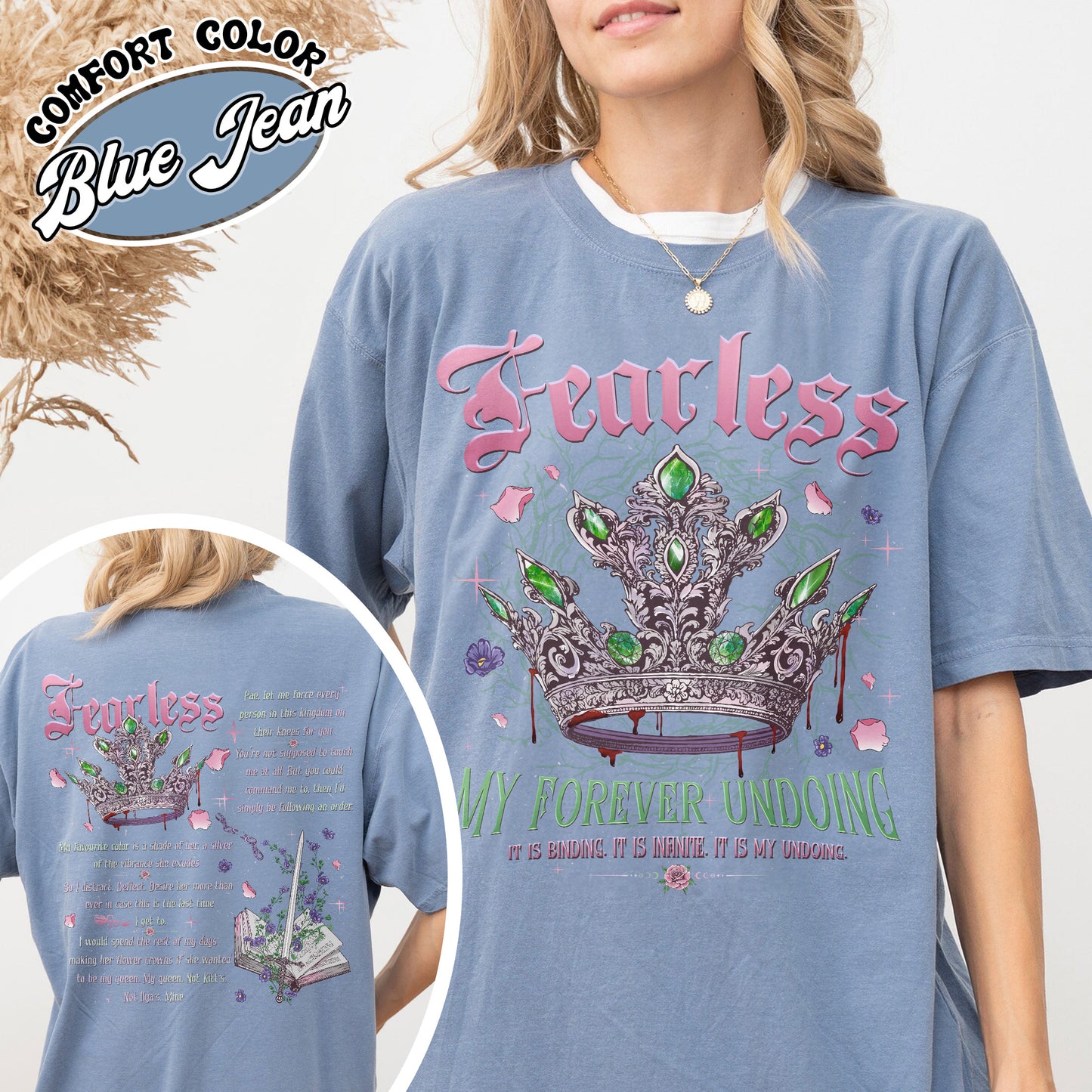 Fearless Bookish Comfort Colors Shirt, Powerless Series Shirt, Powerless Lauren Roberts Inspired